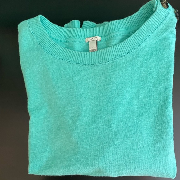 J. Crew Button Shoulder Sweatshirt - Picture 6 of 10